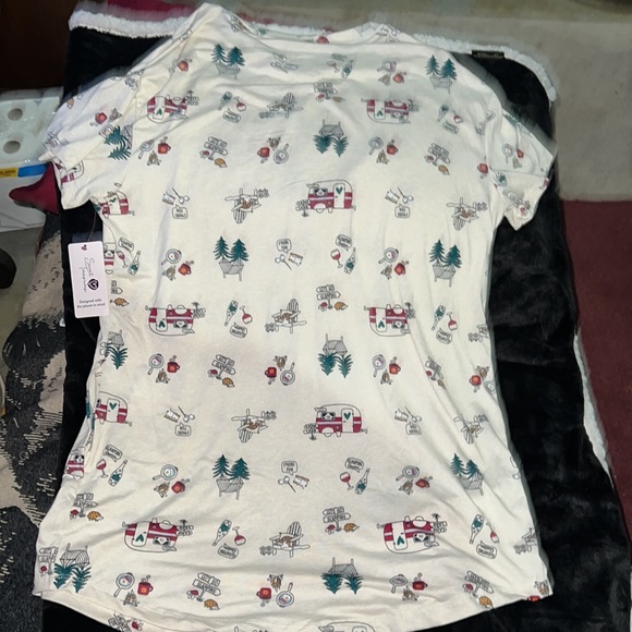 Super Cute & Soft Pajama Shirt, S/M, NWT - Picture 3 of 4